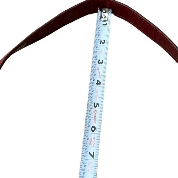 Fendi red Zucchino print baguette bag w chrome FF clasp - Picture 3 of 16